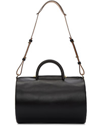 Sac en cuir noir Building Block