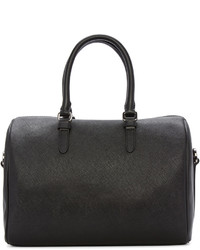 Sac en cuir noir Versace