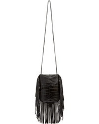 Sac en cuir noir Saint Laurent