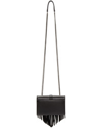 Sac en cuir noir Saint Laurent