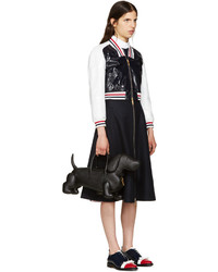 Sac en cuir noir Thom Browne