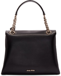 Sac en cuir noir Miu Miu