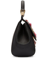 Sac en cuir noir Dolce & Gabbana