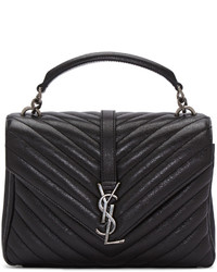 Sac en cuir noir Saint Laurent