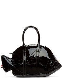 Sac en cuir noir Thom Browne