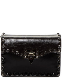 Sac en cuir noir Valentino