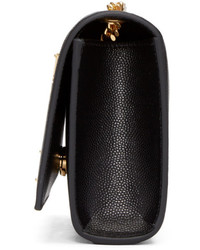 Sac en cuir noir Saint Laurent