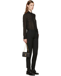 Sac en cuir noir Saint Laurent