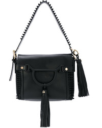 Sac en cuir noir Borbonese