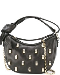 Sac en cuir noir Borbonese