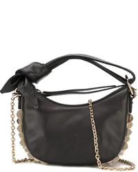 Sac en cuir noir Borbonese