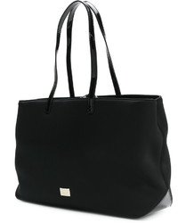 Sac en cuir noir Moschino