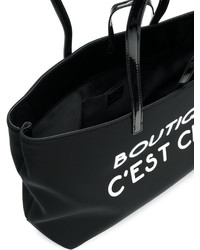 Sac en cuir noir Moschino