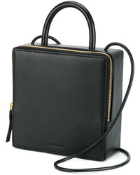 Sac en cuir noir Building Block