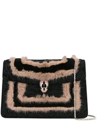 Sac en cuir noir Bulgari