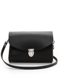 Sac en cuir noir Cambridge Satchel