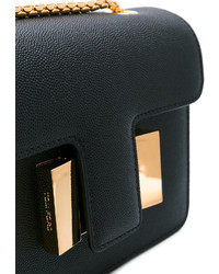 Sac en cuir noir Tom Ford