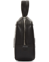 Sac en cuir noir Courreges