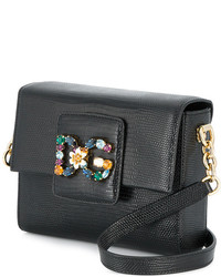 Sac en cuir noir Dolce & Gabbana