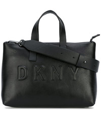 Sac en cuir noir DKNY