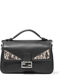 Sac en cuir noir Fendi