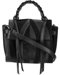 Sac en cuir noir Elena Ghisellini