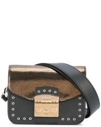 Sac en cuir noir Furla