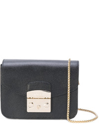 Sac en cuir noir Furla