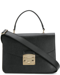 Sac en cuir noir Furla