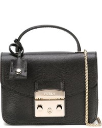 Sac en cuir noir Furla