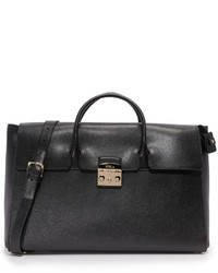 Sac en cuir noir Furla