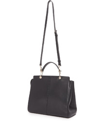 Sac en cuir noir DKNY