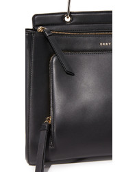 Sac en cuir noir DKNY