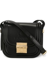 Sac en cuir noir Lanvin