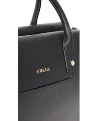 Sac en cuir noir Furla