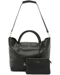 Sac en cuir noir Meli-Melo