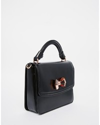 Sac en cuir noir Ted Baker