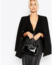 Sac en cuir noir Modalu