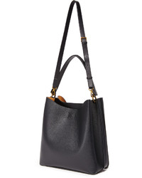 Sac en cuir noir MCM