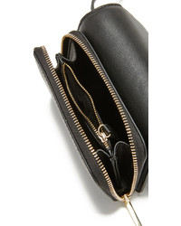 Sac en cuir noir Karen Walker