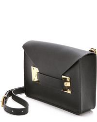 Sac en cuir noir Sophie Hulme