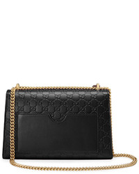 Sac en cuir noir Gucci