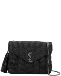 Sac en cuir noir Saint Laurent