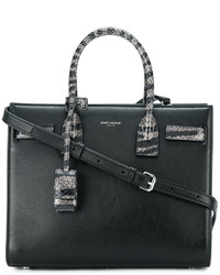 Sac en cuir noir Saint Laurent