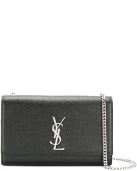 Sac en cuir noir Saint Laurent