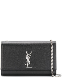 Sac en cuir noir Saint Laurent