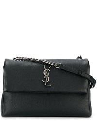 Sac en cuir noir Saint Laurent