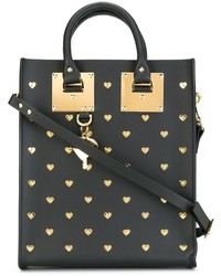 Sac en cuir noir Sophie Hulme