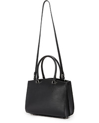 Sac en cuir noir Rochas