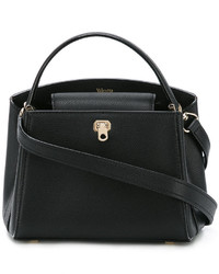 Sac en cuir noir Valextra